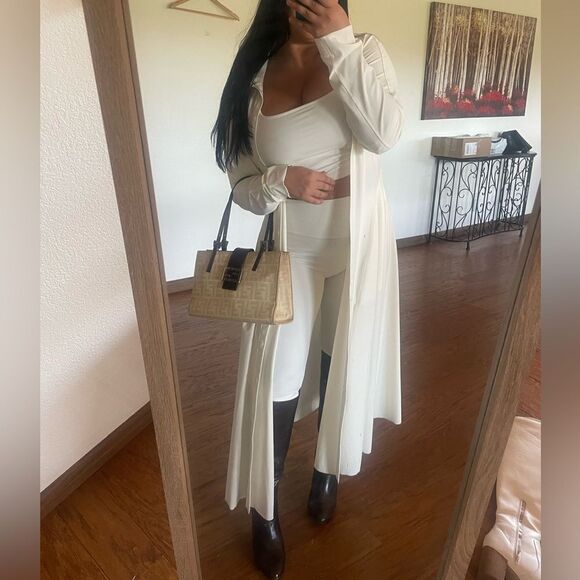 RARE Athleta white duster jacket - Picture 1 of 10
